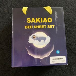 Sakiao queen 4 piece bed sheet set